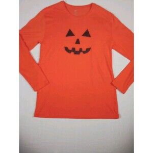 Women's Lildy‎ Halloween Pumpkin Shirt Long Sleeve Size Medium